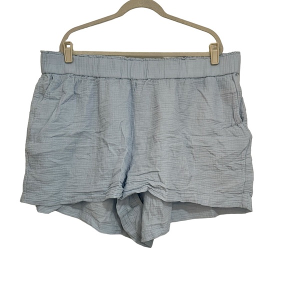 J. Crew EUC Set Squareneck Puff Sleeve Soft Gauze Top & Pull On Shorts 2x/3x - Picture 6 of 16